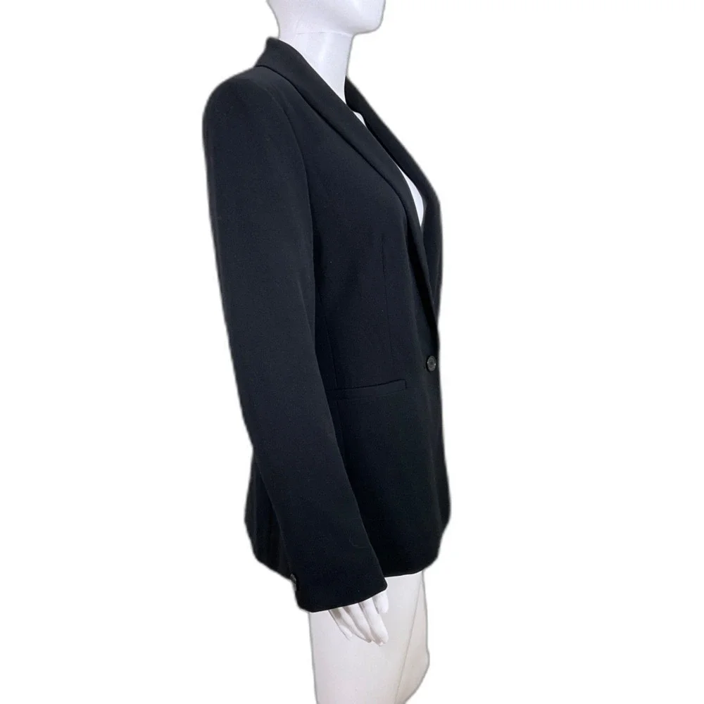 J. Crew Classic Blazer Women's size 6 Black One Button Work Career